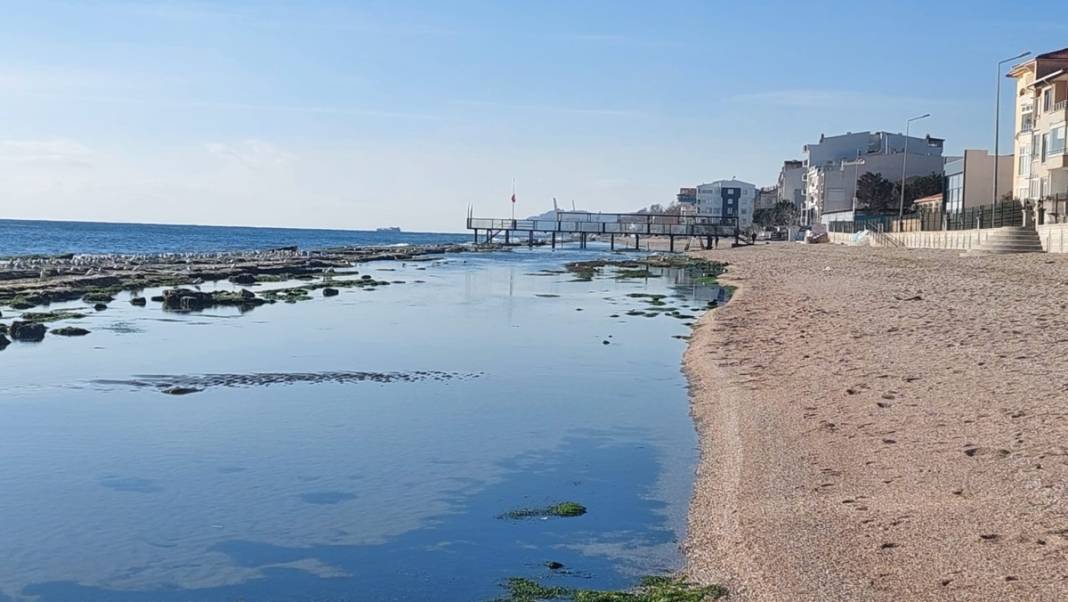 Marmara'da korkutan görüntü: Deniz 25 metre çekildi! Deprem habercisi mi? Uzmanı yanıtladı 12